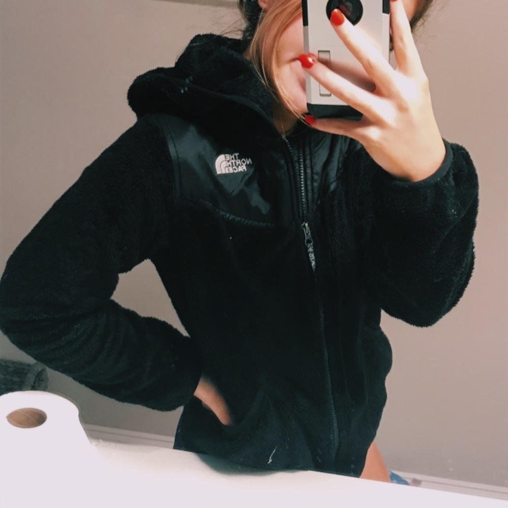 girls north face zip up!!